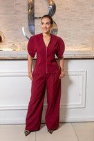 Simply Stunning Pant Set Detail Zipper