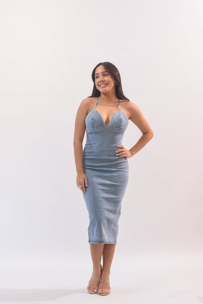 The Cutest Denim Dress - Bonitafashionrd