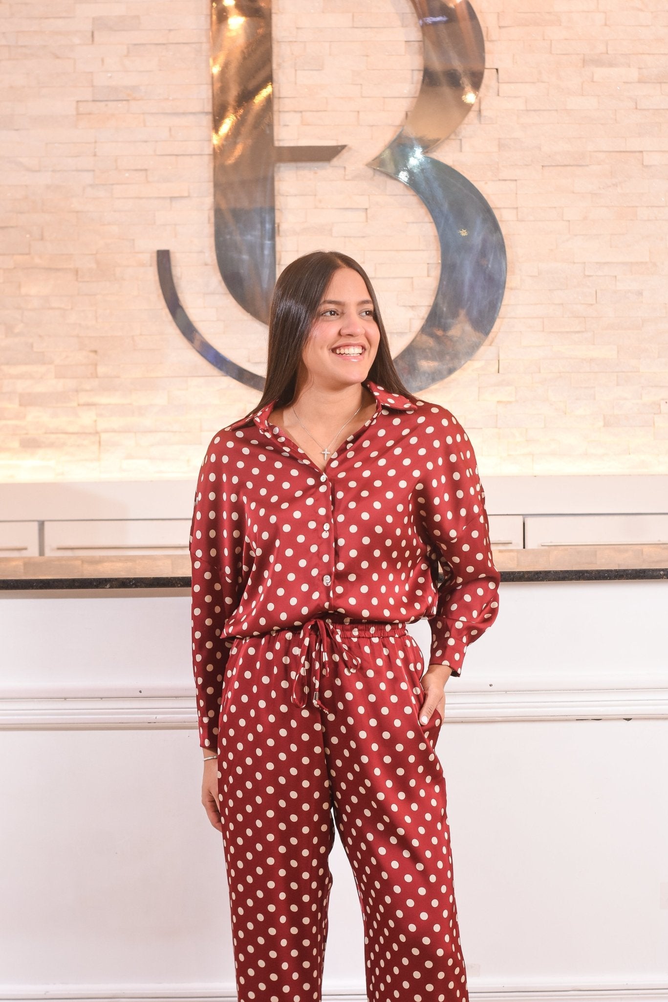 The Amazing Silk Polk Small Blouse - Bonitafashionrd