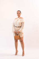 Beauty Blouse Beige - Bonitafashionrd