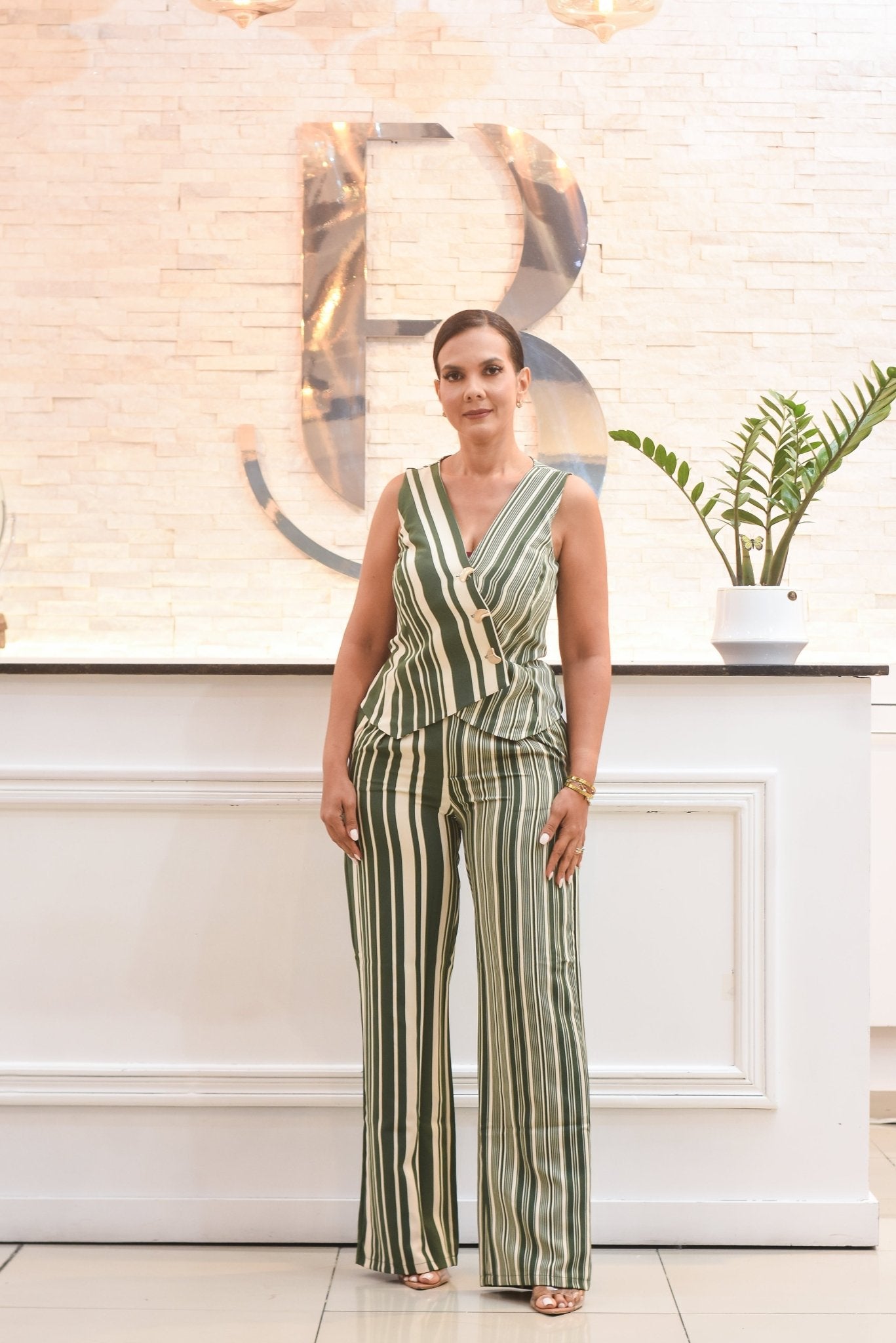 Just The Best Set Pants Stripes - Bonitafashionrd