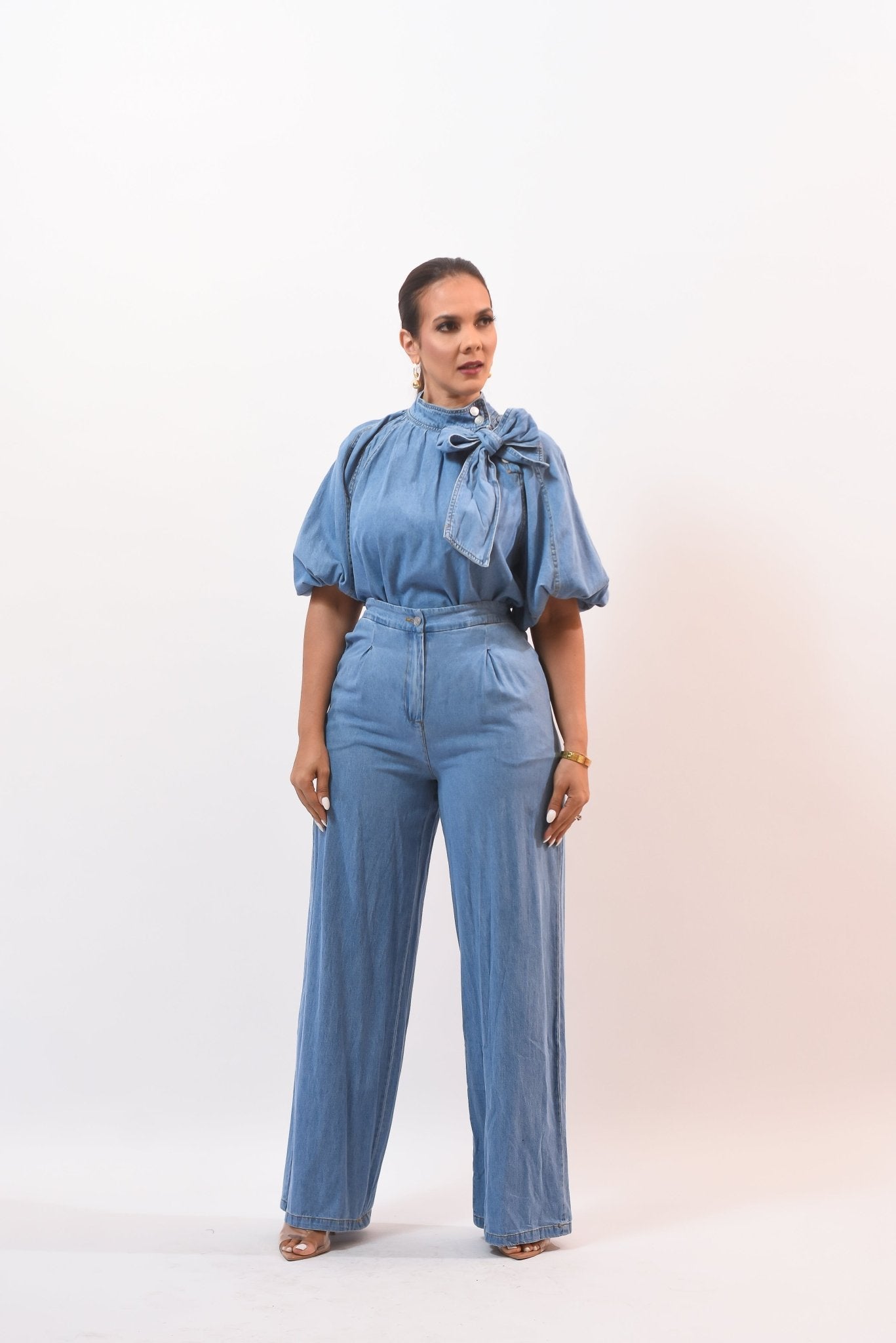 The Beauty Denim Pant Set - Bonitafashionrd