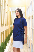 Incredible Comfort Dress Navy - Bonitafashionrd