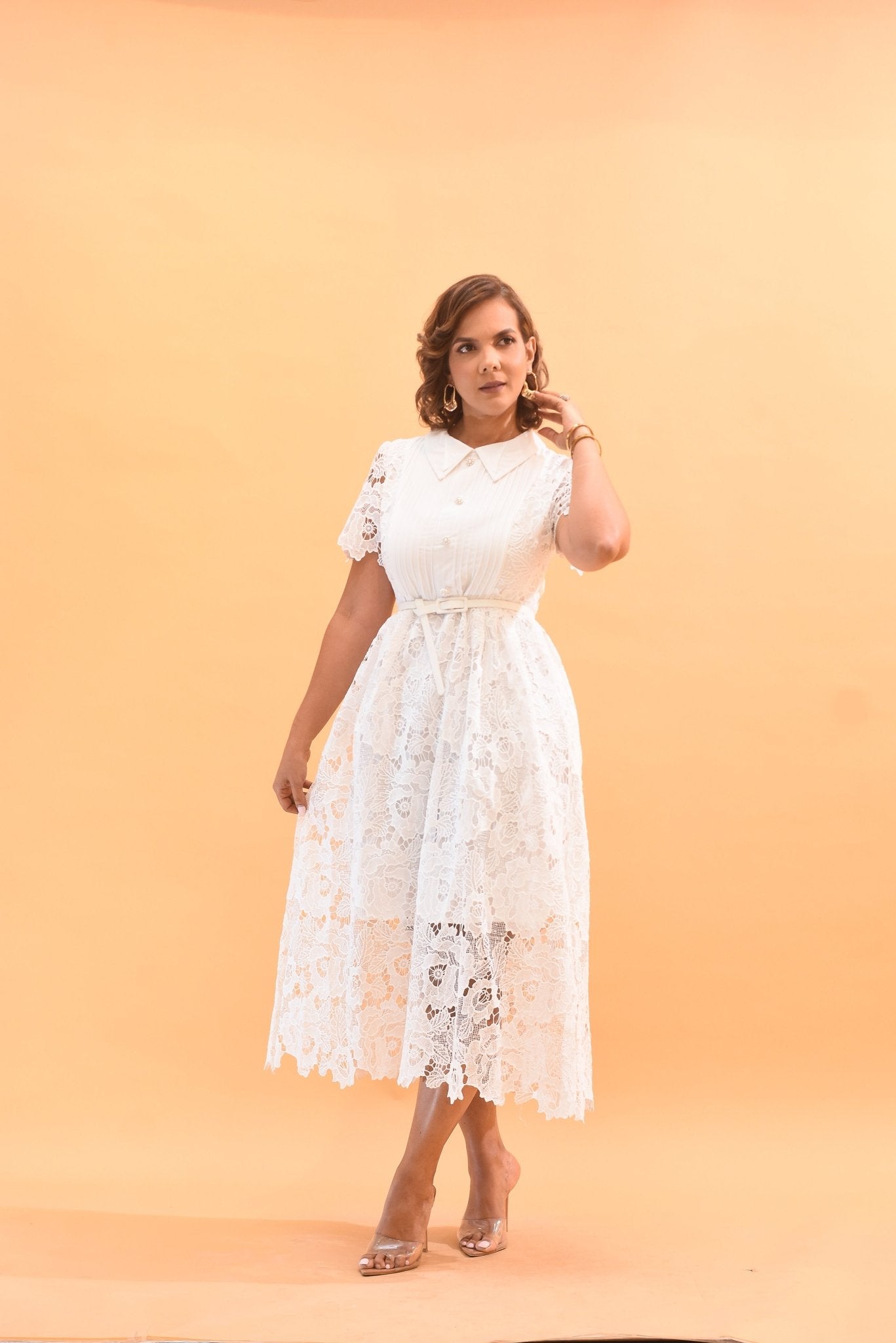 The Elegant Dress White - Bonitafashionrd