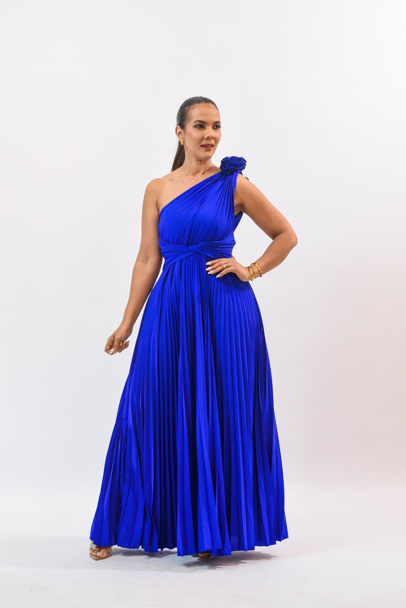 Elegance Day Maxi Dress Blue - Bonitafashionrd