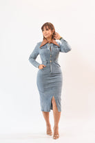 Si Stunning Denim Dress - Bonitafashionrd