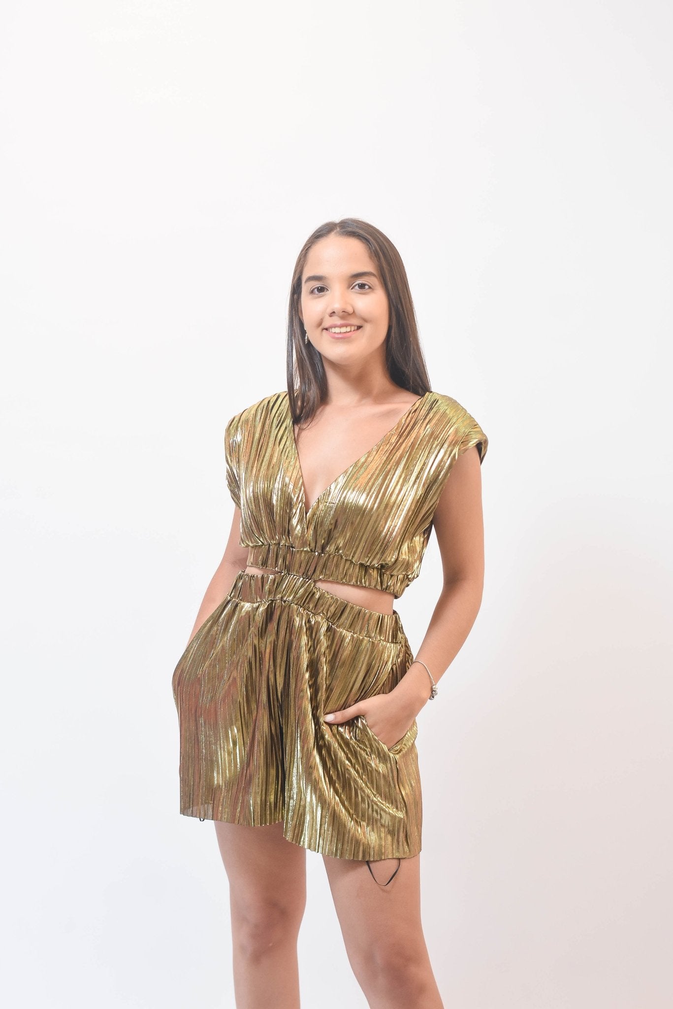 Gold Romper - Bonitafashionrd