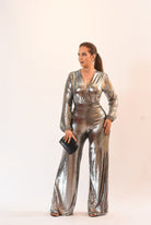 Stunning Metalic Jumpsuit - Bonitafashionrd