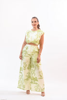 My New Print Pant Set Green - Bonitafashionrd