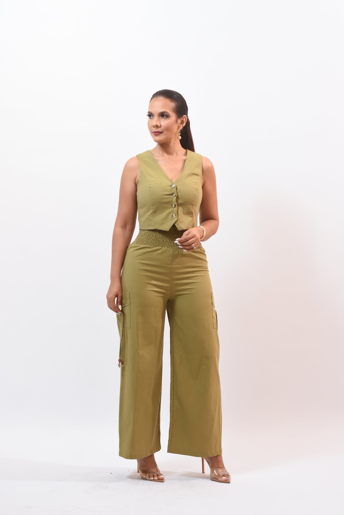 Summer Vibe Pant Set Green - Bonitafashionrd