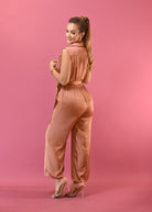 Confortable Day Jumpsuit Brick - Bonitafashionrd