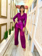 Stunning Metalic Jumpsuit - Bonitafashionrd