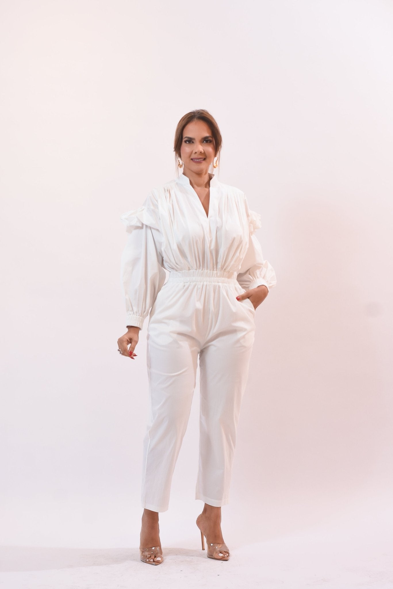 Fashion Jumpsuit White - Bonitafashionrd