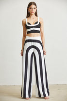 Stripes runway pant set - Bonitafashionrd