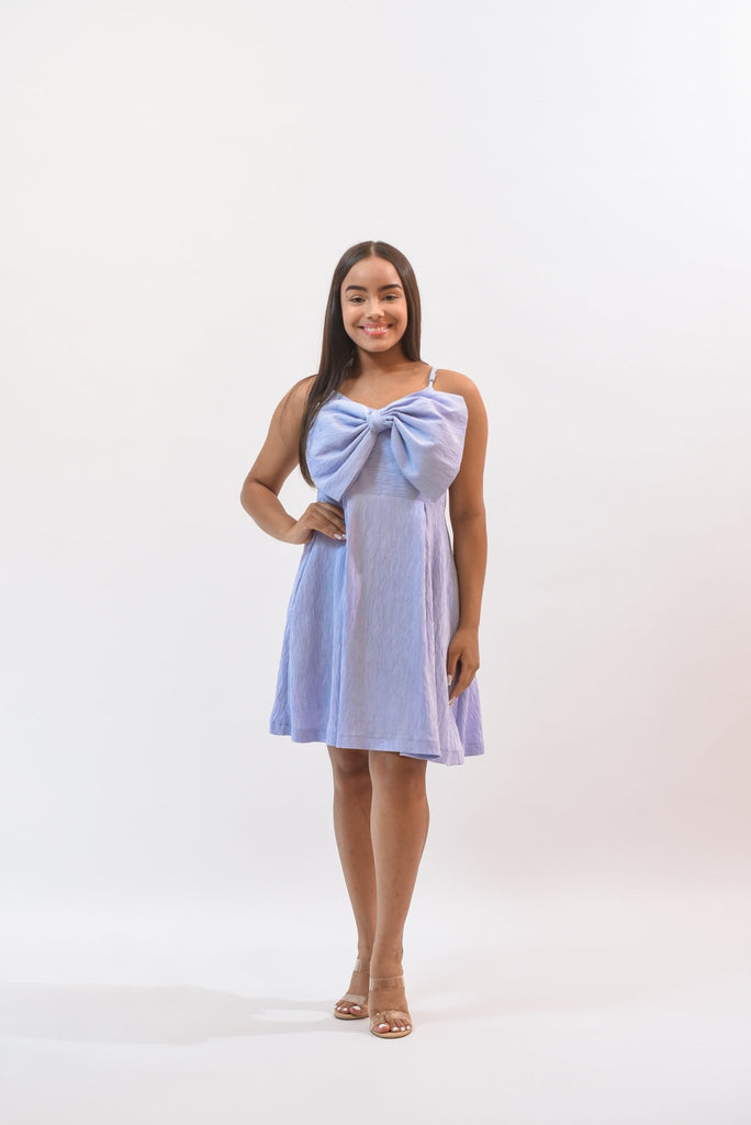 My Unique Ribbon Dress Blue - Bonitafashionrd