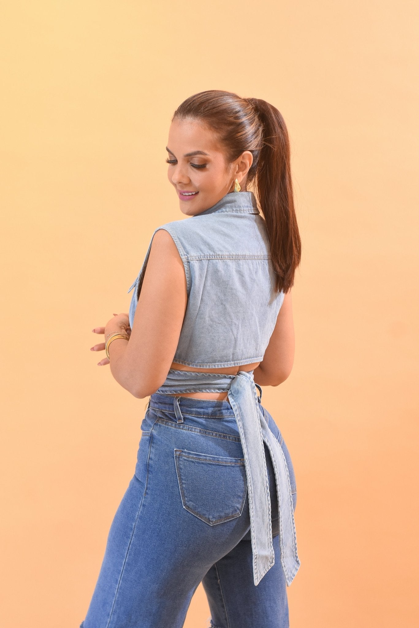 Let’s See You Denim Crop Top - Bonitafashionrd