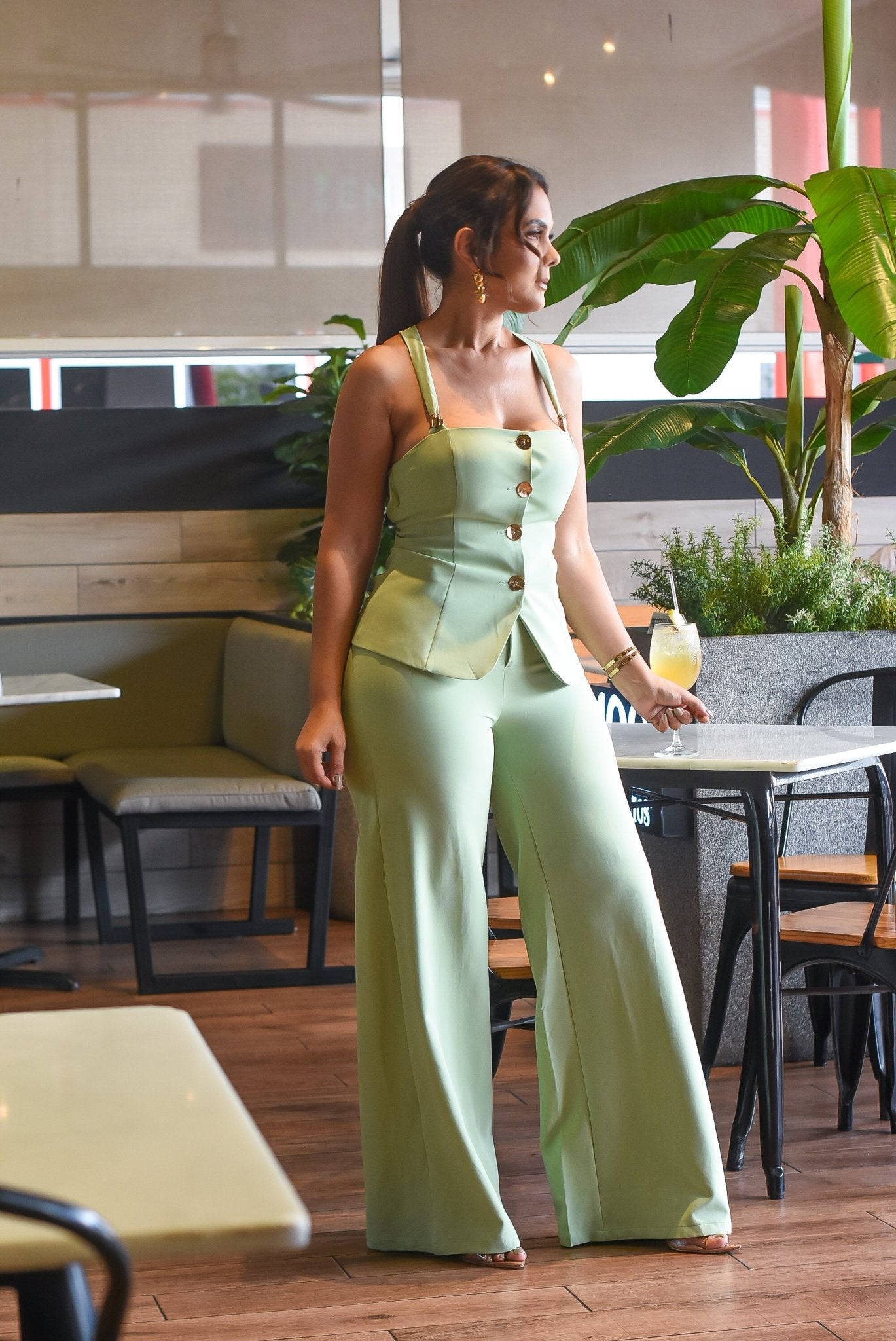 The Most Beautiful Pant Set Green - Bonitafashionrd