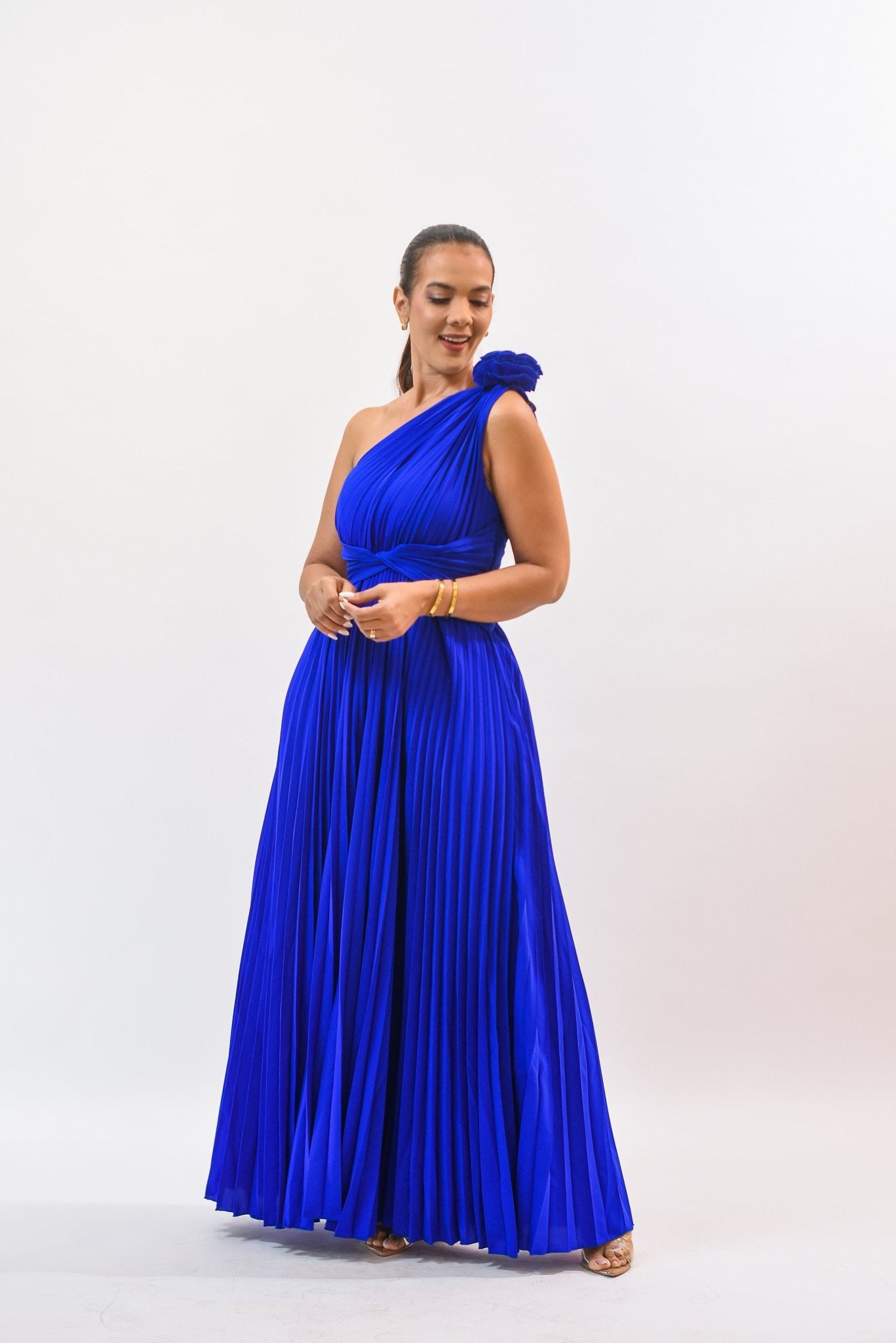 Elegance Day Maxi Dress Blue - Bonitafashionrd