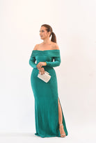 My Brillant Off Shoulder Dress - Bonitafashionrd