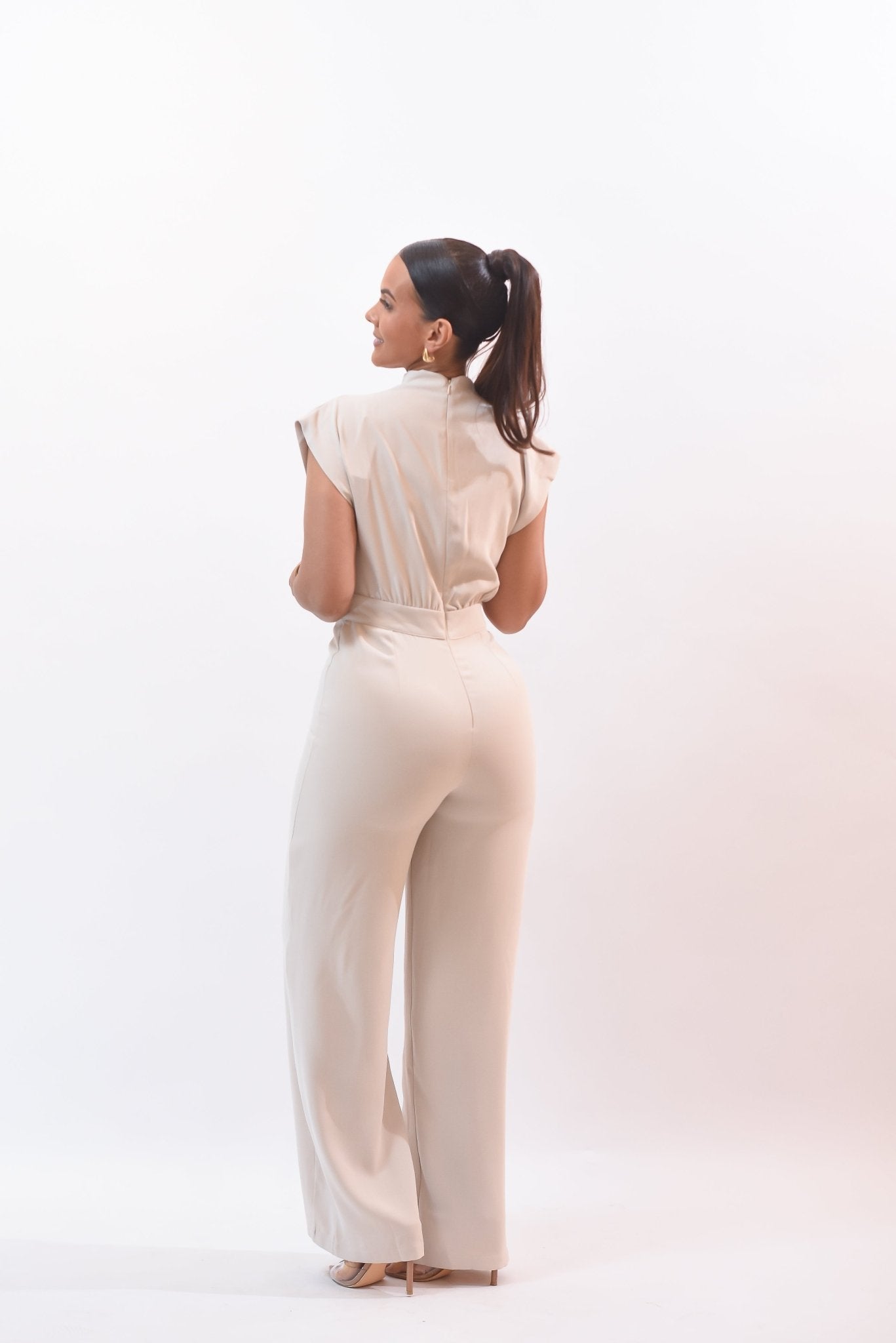 Can’t Wait For This Jumpsuit Beige - Bonitafashionrd