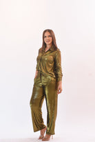 The Stunning Metallic Pant Set - Bonitafashionrd