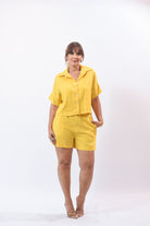 The Aesthetic Short Yellow - Bonitafashionrd