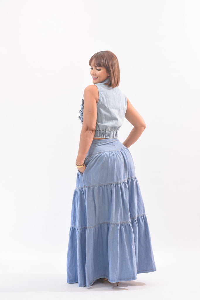 Amazing Denim Skirt - Bonitafashionrd