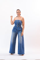 Just Pretty Denim Jumpsuit - Bonitafashionrd