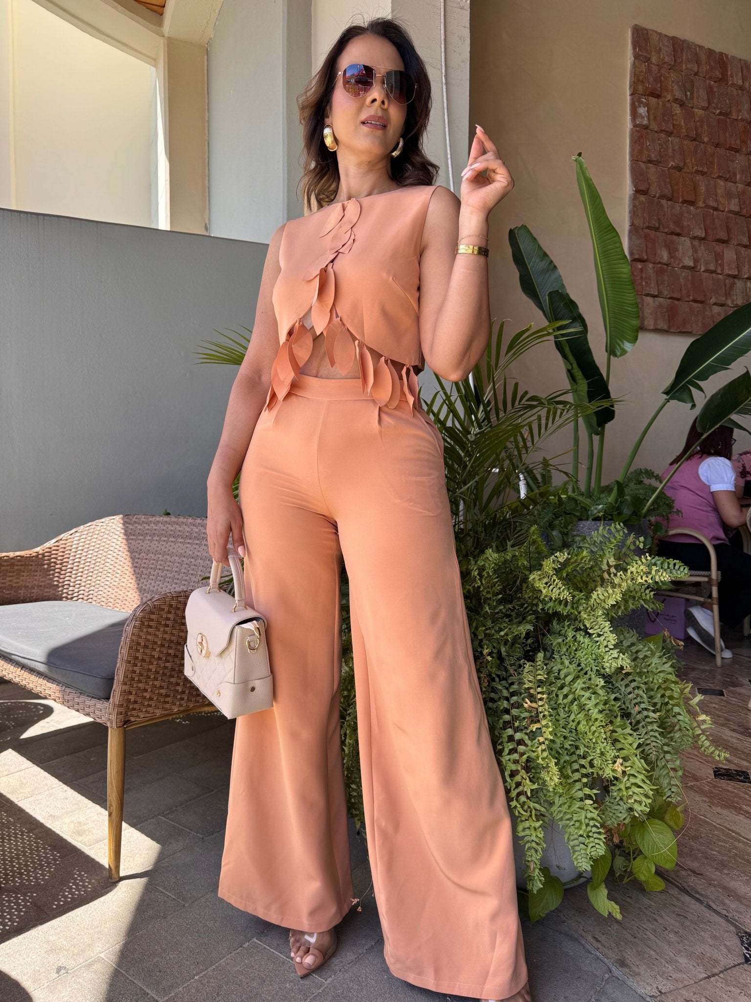 My Favorite Cocktail Pant Set Coral - Bonitafashionrd