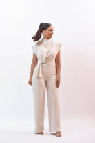 Can’t Wait For This Jumpsuit Beige - Bonitafashionrd