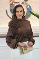 Time To Get Look Silk Blouse Flor - Bonitafashionrd