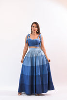 My Impress Skirt Set Blue - Bonitafashionrd