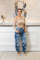 Solf Asimetric Crop Top