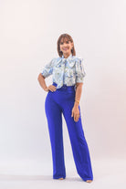 Good Vibes Blouse Blue - Bonitafashionrd