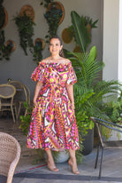 My Perfect Midi Tribal Dress Multicolors - Bonitafashionrd