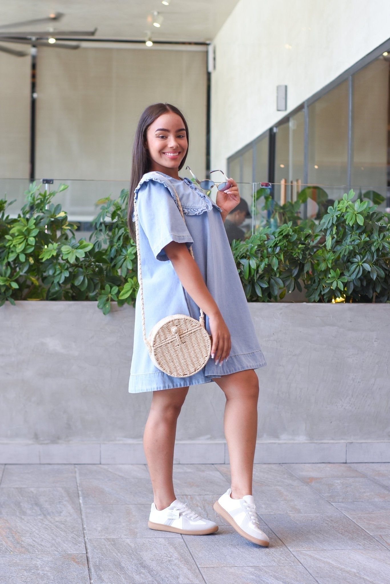 Good Luck Denim Dress - Bonitafashionrd