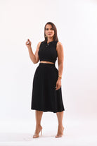 The Cutest Skirt Set Black - Bonitafashionrd