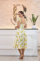 Get The Look Flawers Midi Dress - Bonitafashionrd