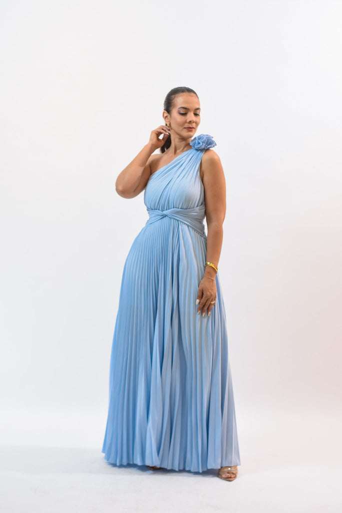 Elegance Day Maxi Dress Blue - Bonitafashionrd
