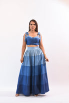 My Impress Skirt Set Blue - Bonitafashionrd