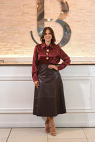 The Golden Holiday Silk Blouse - Bonitafashionrd