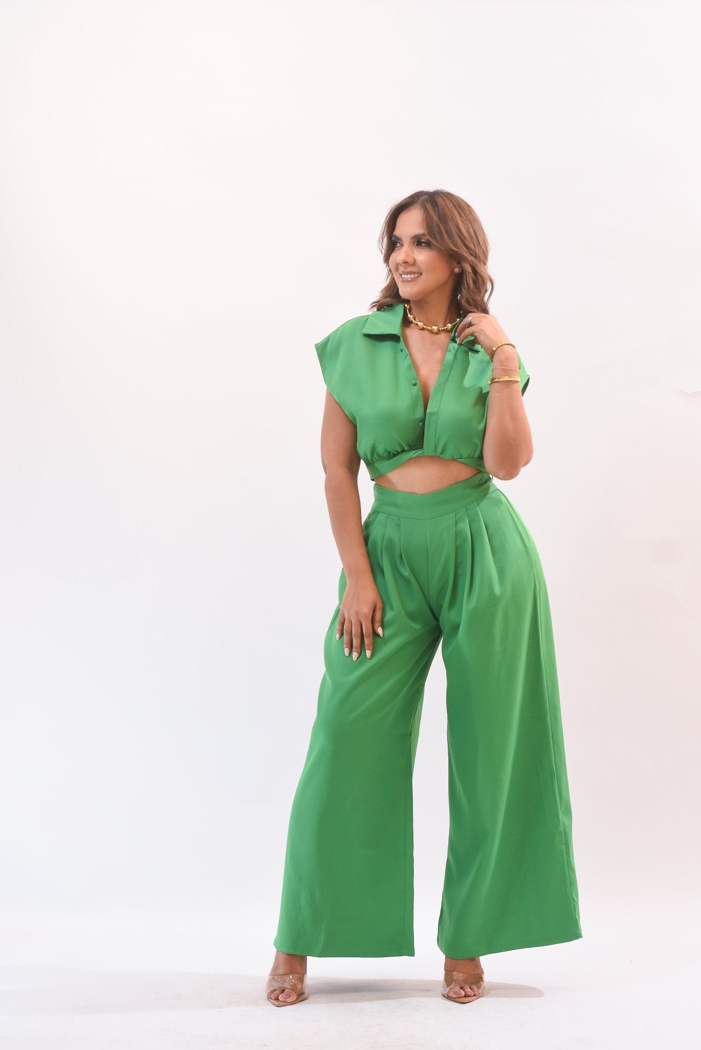 Beauty Pant Set Green - Bonitafashionrd