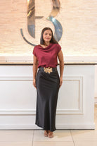 The Golden Holiday Midi Skirt - Bonitafashionrd