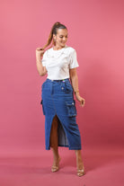 My Classy Denim Skirt - Bonitafashionrd