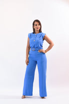 Grateful Pant Set Blue - Bonitafashionrd