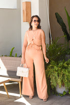 My Favorite Cocktail Pant Set Coral - Bonitafashionrd