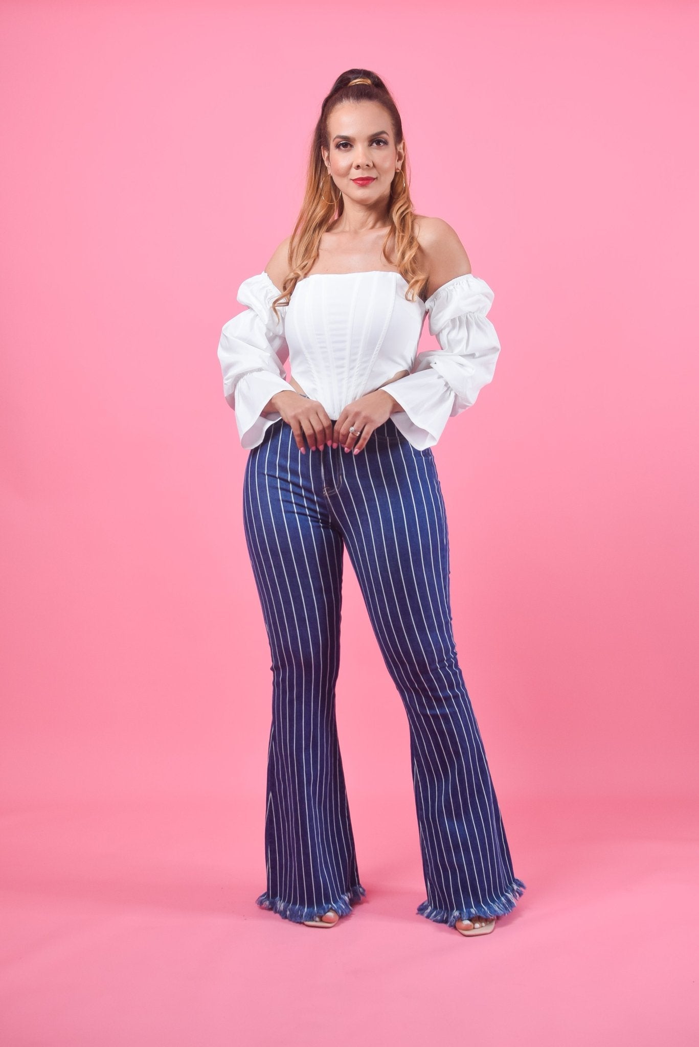 Stripes Jeans - Bonitafashionrd Jeans