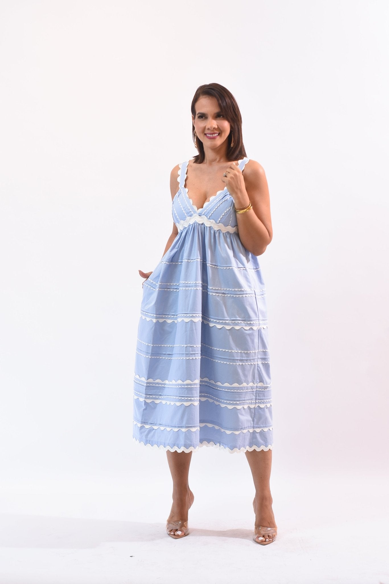 Beautiful Dress Blue - Bonitafashionrd