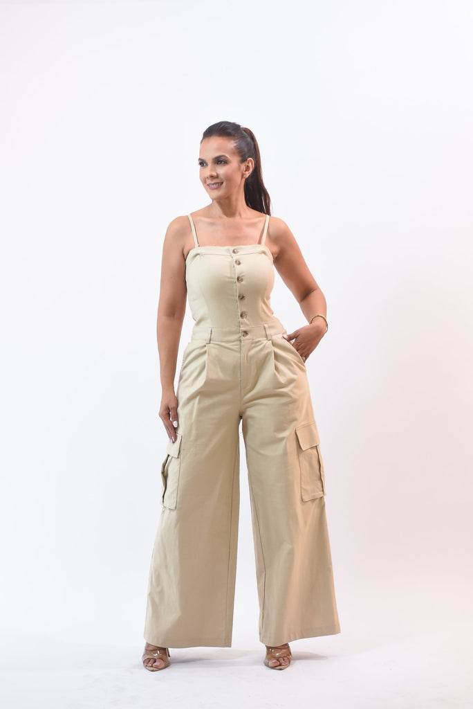 The New Jumpsuit Beige - Bonitafashionrd