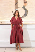 The Golden Holiday Midi Dress - Bonitafashionrd